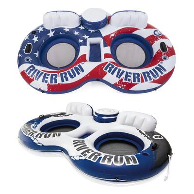 Intex American Flag 2 Person Float & River Run II 2 Person Float - 7