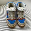 Gucci Shoes | Gucci High Top Screener Sneaker It 8 Us 8.5 | Color: Blue/Red | Size: It 8 Us 8.5