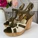 Michael Kors Shoes | Michael Michael Kors Olive & Cream Wedges | Color: Cream/Green | Size: 10