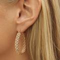 Free People Jewelry | Filigree 18k Gold Plated Earrings | Color: Gold | Size: Os
