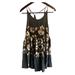 Free People Tops | Free People Intimately Gray Floral Tank Top/ Dress Sz Xs | Color: Gray/White | Size: Xs