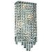 Maxime 4 light Chrome Wall Sconce Clear Royal Cut Crystal - Elegant Lighting V2033W8C/RC