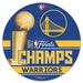 WinCraft Golden State Warriors 2022 NBA Finals Champions 14'' Round Wood Sign