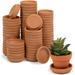 Okuna Outpost Round Terra Cotta Plant Pot Saucers, Drip Trays (2 Inches, 80 Pack)