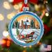 Designocracy Holiday Shaped Ornament Glass in Blue/Brown/Red | 3.5 H x 3 W x 5 D in | Wayfair 73747-S3