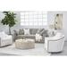 Orient Express Furniture Sky 96" Square Arm Sofa w/ Reversible Cushions, Polyester in Gray | 37 H x 96 W x 40.5 D in | Wayfair 6610-3.LPSLA