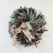 The Holiday Aisle® Ansuma 26" Handmade Faux Decorative Fir & Pine Cones Wreath for Christmas /Twig in Brown/Green/Red | Wayfair