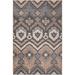 Brown/Gray 144 x 108 x 0.19 in Area Rug - Bungalow Rose Merilda Ikat Machine Woven/White Area Rug Chenille | 144 H x 108 W x 0.19 D in | Wayfair