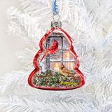 The Holiday Aisle® Cardinal Together Holiday Shaped Ornament Glass in Green/Red/White | 3 H x 2.5 W x 1 D in | Wayfair