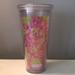 Lilly Pulitzer Other | Lilly Pulitzer Pink & Green Floral Tumbler *No Straw* | Color: Green/Pink | Size: Os