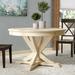 Rivington Dining Table Wood in White Laurel Foundry Modern Farmhouse® | 30 H x 45.75 W x 45.75 D in | Wayfair 4E06556CD56A4B1D90DFF0251BB4A22D