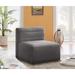 Armless Chair - Everly Quinn Enso Velvet Modular Armless Chair Velvet in Gray | 30.5 H x 31.5 W x 31.5 D in | Wayfair