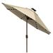 Arlmont & Co. Ayzah 9ft Market Umbrella w/ 80 LED Lights Metal in Brown | 97.2 H x 108 W x 108 D in | Wayfair 3F9942B673CE4A5EABF48F8D5DD63F09