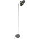 Pegane - Lampadaire coloris Gris en métal - d. 35 x h. 155 cm