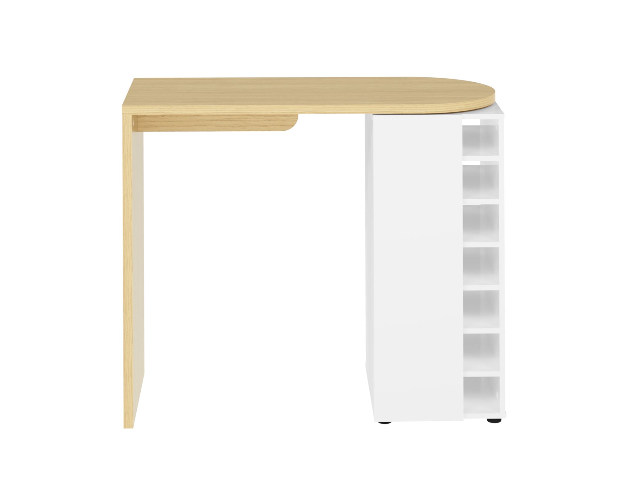 TemaHome »Roll« Bartisch Weiß 110x99x50 cm