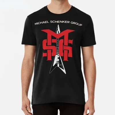 Men Clothing Michael Schenker Group Tshirt Michael Schenker Group Msg Rock Heavy Hard Metal Armed