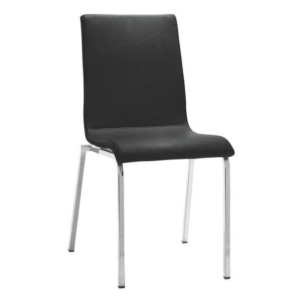 mayer Sitzmöbel Besucherstuhl »my Life - Kunstleder Finca« Gestell chromfarben schwarz, 43x48 cm
