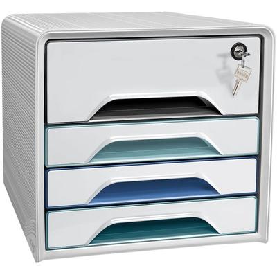 Schreibtischbox »Smoove Secure« weiß / bunt 7-311S weiß, cep, 28.8x27.1x36 cm
