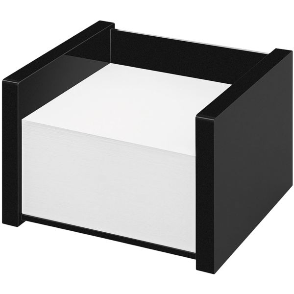 Wedo Zettelbox »Black Office« inkl. 500 Notizen schwarz, 10x7.5x10.9 cm Image