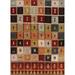 Tribal Checkered Moroccan Oriental Area Rug Hand-knotted Wool Carpet - 8'7" x 9'9"