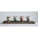 Decorative Stoneware Mugs with Tea Bag Holders (Set of 4 Designs)