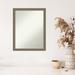 Non-Beveled Wood Wall Mirror - Parisian Silver Frame