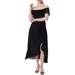 Jessica Simpson Women's Beatrix Lace Trim Dress, Black, Medium