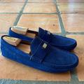 Gucci Shoes | Authentic Gucci Men’s Drivers / Loafers . Size 10.5. Blue Suede. New Condition! | Color: Blue | Size: 10.5