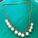 J. Crew Jewelry | J.Crew Womens Statement Necklace | Color: Gold/White | Size: Apx 14”