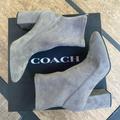 Coach Shoes | Gray Suede Ankle Boots | Color: Gray | Size: 9