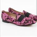 Kate Spade Shoes | Kate Spade Corina Pink Roses Loafers | Color: Black/Pink | Size: 7.5