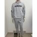 Adidas Pants | Adidas Men’s Essential 3-Stripe Logo Hoodie & Joggers Set Outfit S M Xl 2xl | Color: Black/Gray | Size: Various