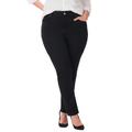 Plus Size Women's Sateen Stretch Curvy Pant by Catherines in Black (Size 30 W)