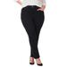 Plus Size Women's Sateen Stretch Curvy Pant by Catherines in Black (Size 22 W)