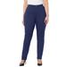 Plus Size Women's Sateen Stretch Curvy Pant by Catherines in Mariner Navy (Size 16 W)