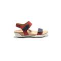 Women's Dominica Sandal by Hälsa in Red Navy (Size 7 M)