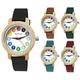 Holzwerk Germany® Girls' watch, children's watch, boys' econature, wooden watch, learning watch, leather strap, analogue classic quartz watch in blue, black, green, red, turquoise, brown, white,
