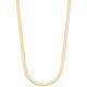 Miabella 18K Gold Over Sterling Silver Italian Solid 4.5mm Flat Herringbone Chain Necklace Men Women 16, 18, 20, 22, 24 Inch 925 Made in Italy (20)