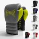 Geezers Boxing Hammer Training/Sparring Boxing Gloves 2.0, Laced Gloves, Mens Womens Boxing Lace up Gloves, Ideal for Punch Bag, Sparring Training and Mitts Pads Workout. (14oz, Grey/Volt)