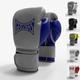 Geezers Boxing Hammer Training/Sparring Boxing Gloves 2.0, Hook & loop Velcro gloves, Mens Womens Boxing gloves, ideal for punch bag, sparring Training and mitts pads workout. (14oz, Grey/Blue)