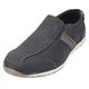 Oakenwood Mens Shoes - Faux Leather Pumps Slip On Casual Fashion Trainers - Shoes for Men Soft Summer Loafer Trainers in Mens Trainers Size 9 UK Black