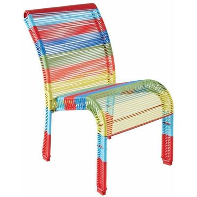 Mehrfarbiger Kinderstuhl aus Polyresin Image