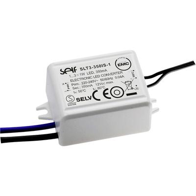 Self Electronics - SLT3-350IS-1 LED-Treiber Konstantstrom 3.15 w 350 mA 3.0 - 9.0 v/dc Image
