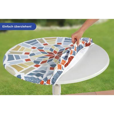 Maximex Spann-Tischdecke, Tischbezug mit Gummiband, Mehrfarbig, Polyvinylchlorid mehrfarbig, Gummi