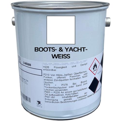 3x 5 Liter Premium Bootslack | Yachtlack | Schiffslack | Bootsweiß Weiß | made by Wilckens - Weiss