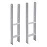 H-anchor 91 mm Post Carrier 2 pezzi Post Anchor Post Shoes Carport-Beams H-IM-Fire Impaked . per