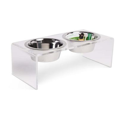 GF Pet Acrylic Double Feeder for Dogs, Large