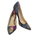 Jessica Simpson Shoes | Jessica Simpson | Layelia Floral Fabric High Heel Pumps Size 7.5 | Color: Blue/Pink | Size: 7.5