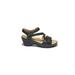 Women's Cindy Ankle Strap Wedge Sandal by Hälsa in Black (Size 11 M)