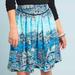 Anthropologie Skirts | Anthropologie Colloquial A-Line Skirt | Color: Blue/Gold | Size: 2